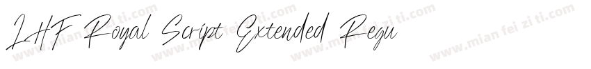 LHF Royal Script Extended Regular字体转换